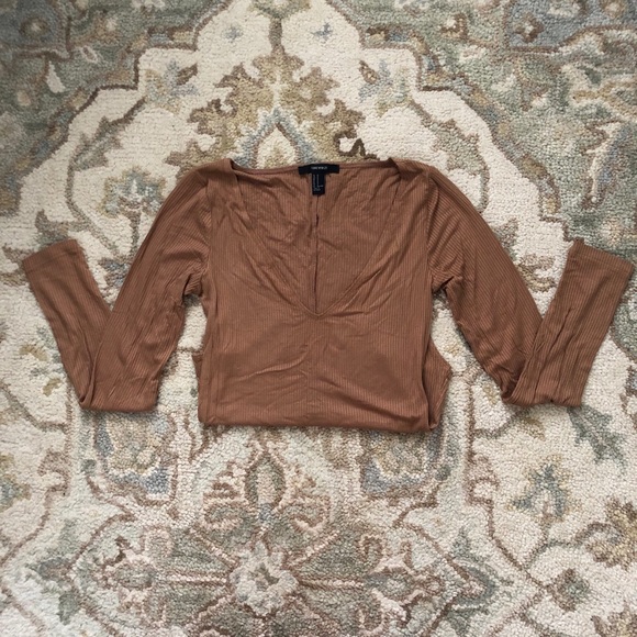 F21 Ribbed Bodysuit - Picture 4 of 7